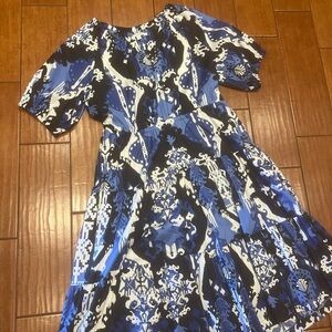 Chico’s Blue and White Dress